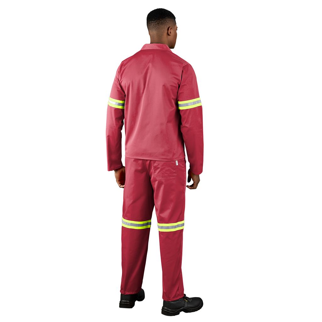 Trade Polycotton Conti Suit - Reflective Arms & Legs - Yellow Tape — Print Fast Express
