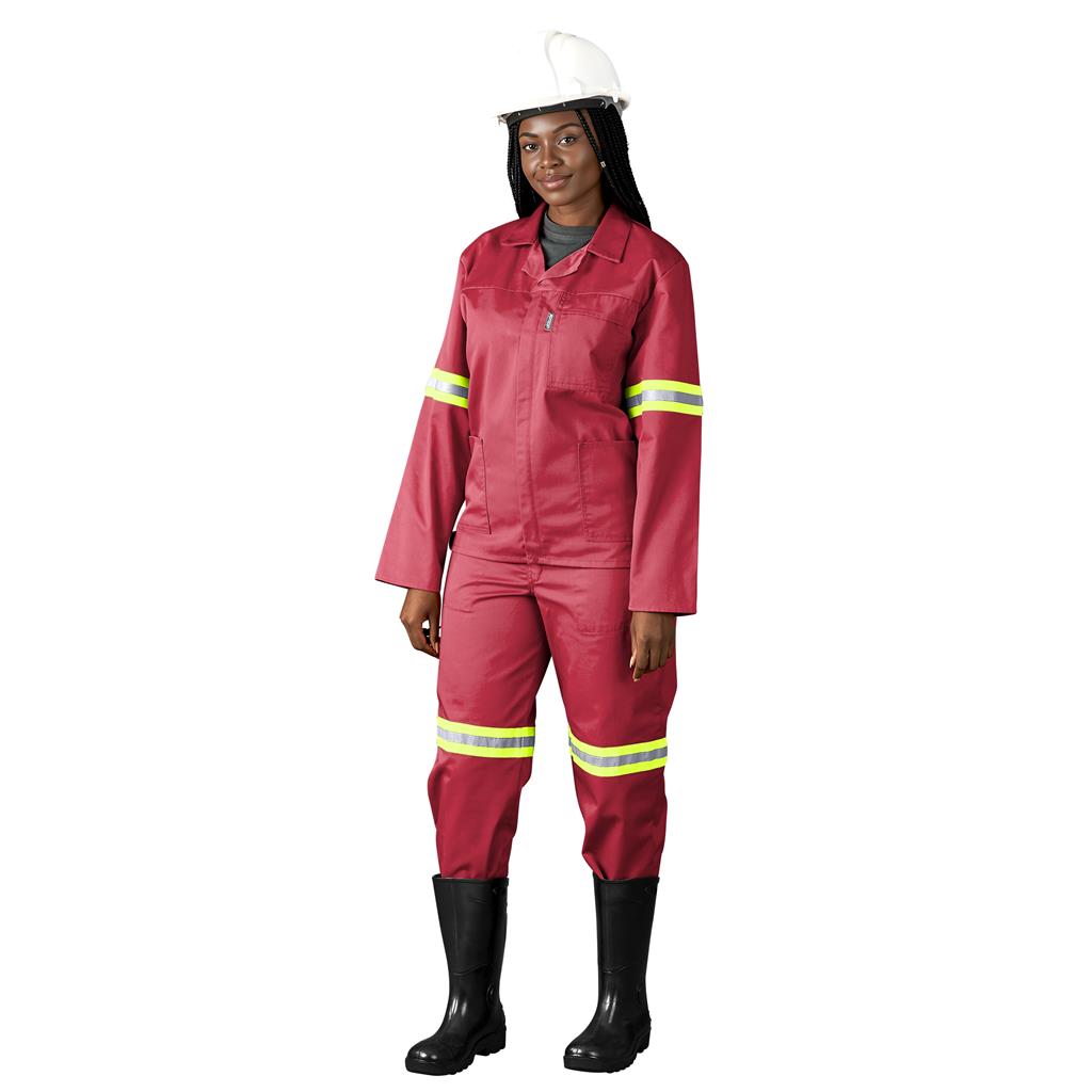 Trade Polycotton Conti Suit - Reflective Arms & Legs - Yellow Tape — Print Fast Express