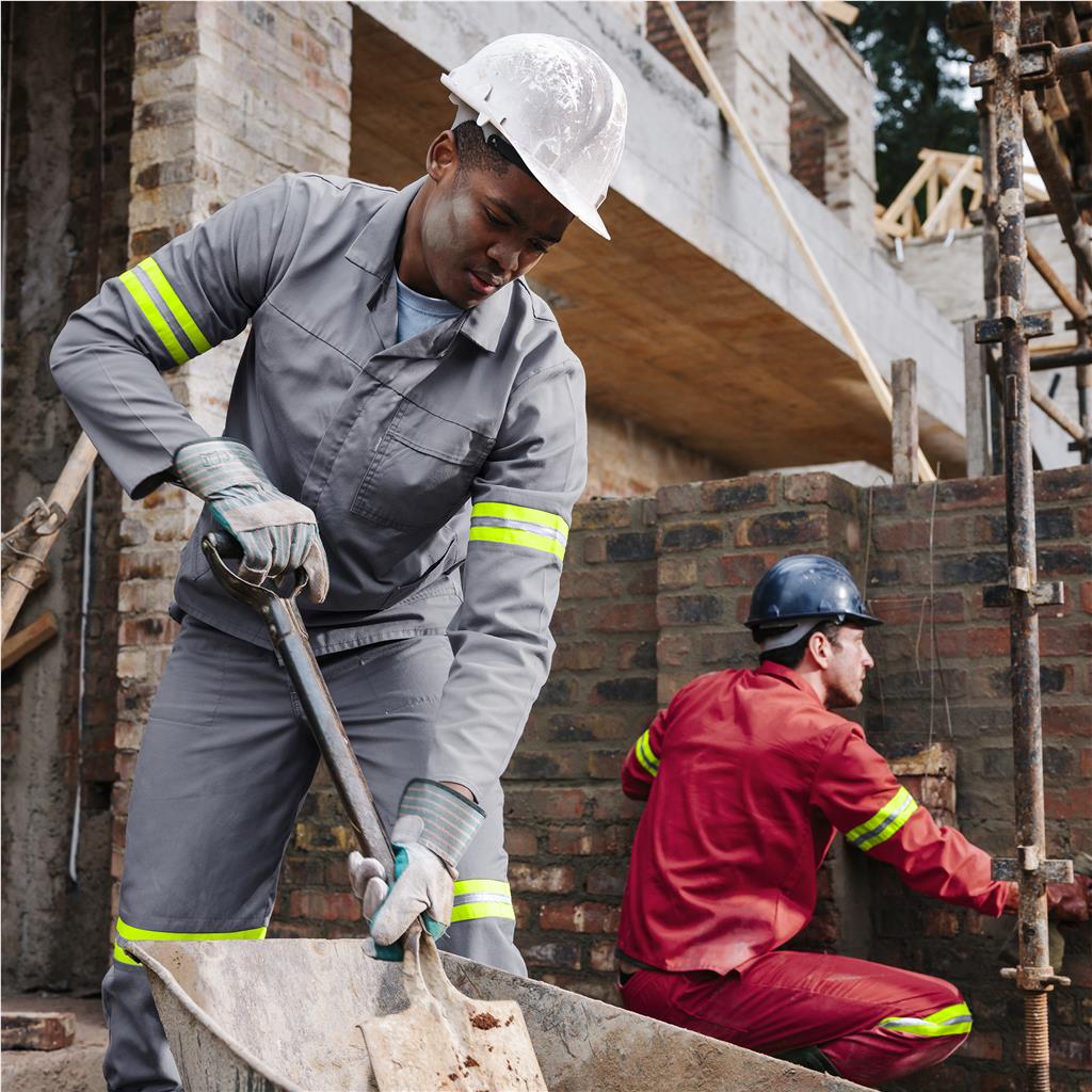 Trade Polycotton Conti Suit - Reflective Arms & Legs - Yellow Tape — Print Fast Express