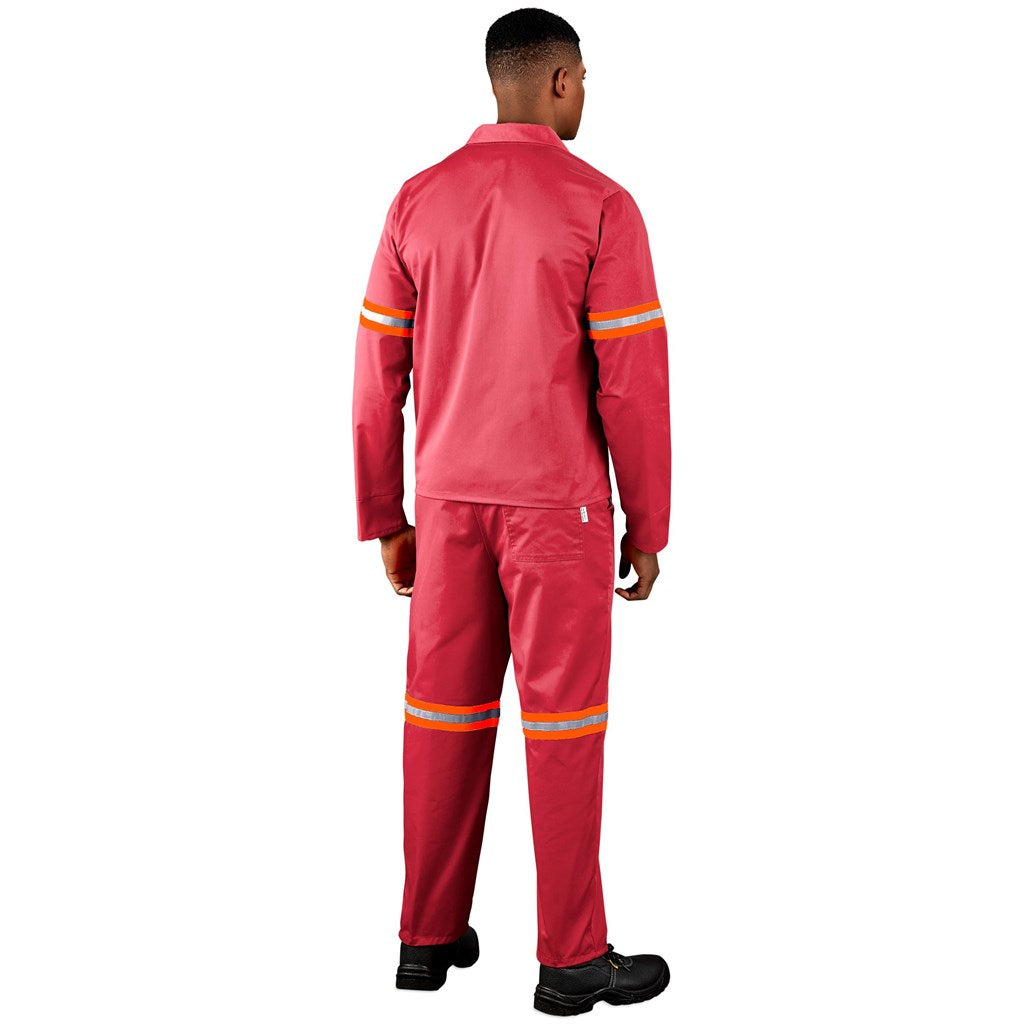 Trade Polycotton Conti Suit - Reflective Arms & Legs - Orange Tape — Print Fast Express