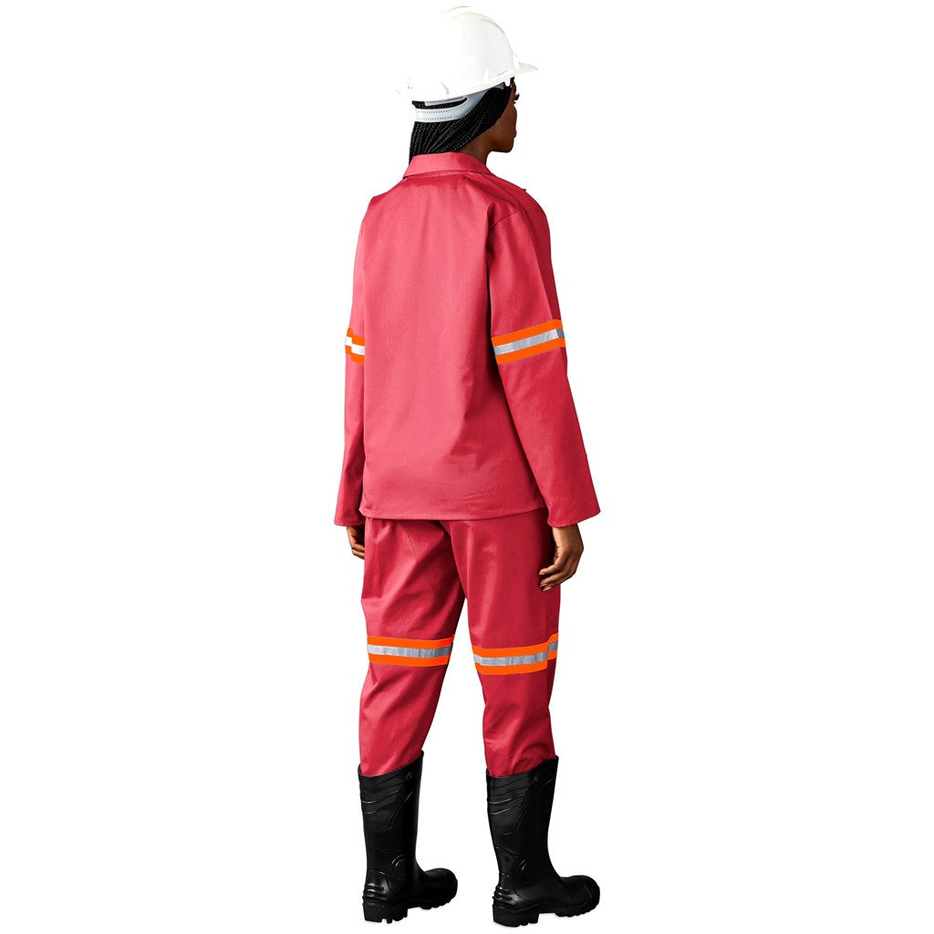 Trade Polycotton Conti Suit - Reflective Arms & Legs - Orange Tape — Print Fast Express