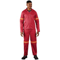 Trade Polycotton Conti Suit - Reflective Arms & Legs - Orange Tape custom branded with your logo