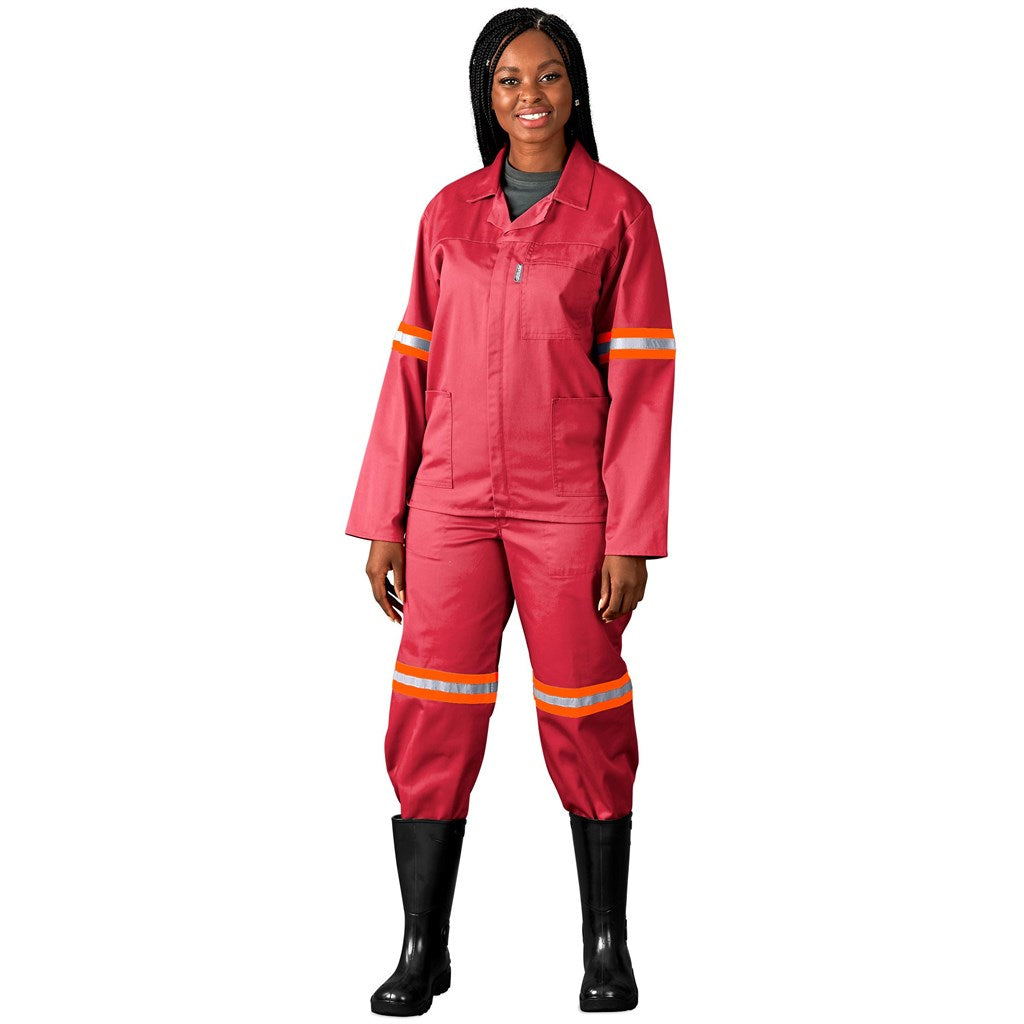 Trade Polycotton Conti Suit - Reflective Arms & Legs - Orange Tape — Print Fast Express