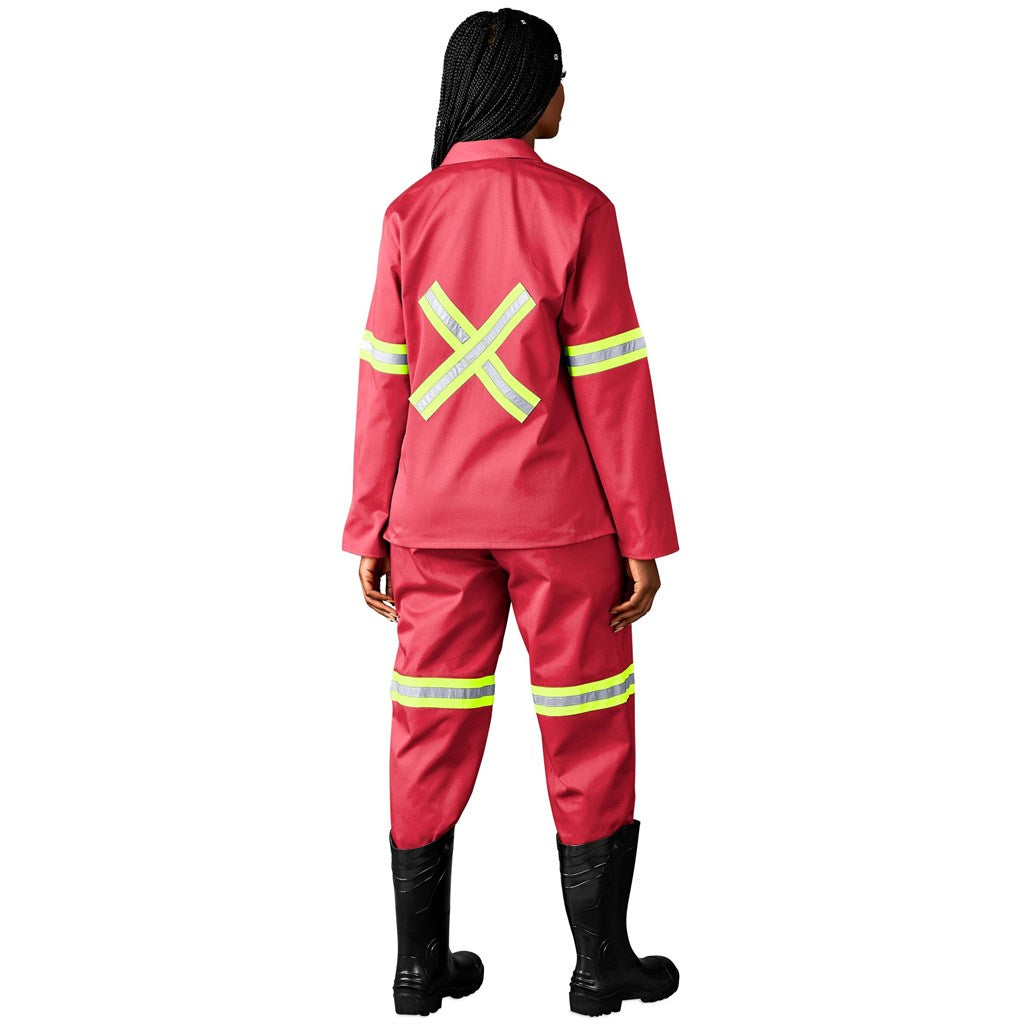 Trade Polycotton Conti Suit - Reflective Arms, Legs & Back - Yellow Tape — Print Fast Express