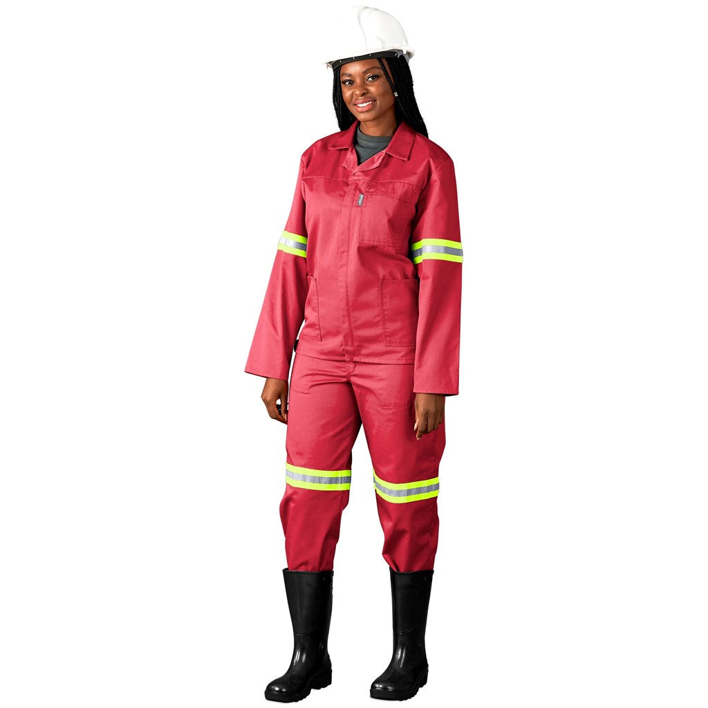 Trade Polycotton Conti Suit - Reflective Arms, Legs & Back - Yellow Tape — Print Fast Express