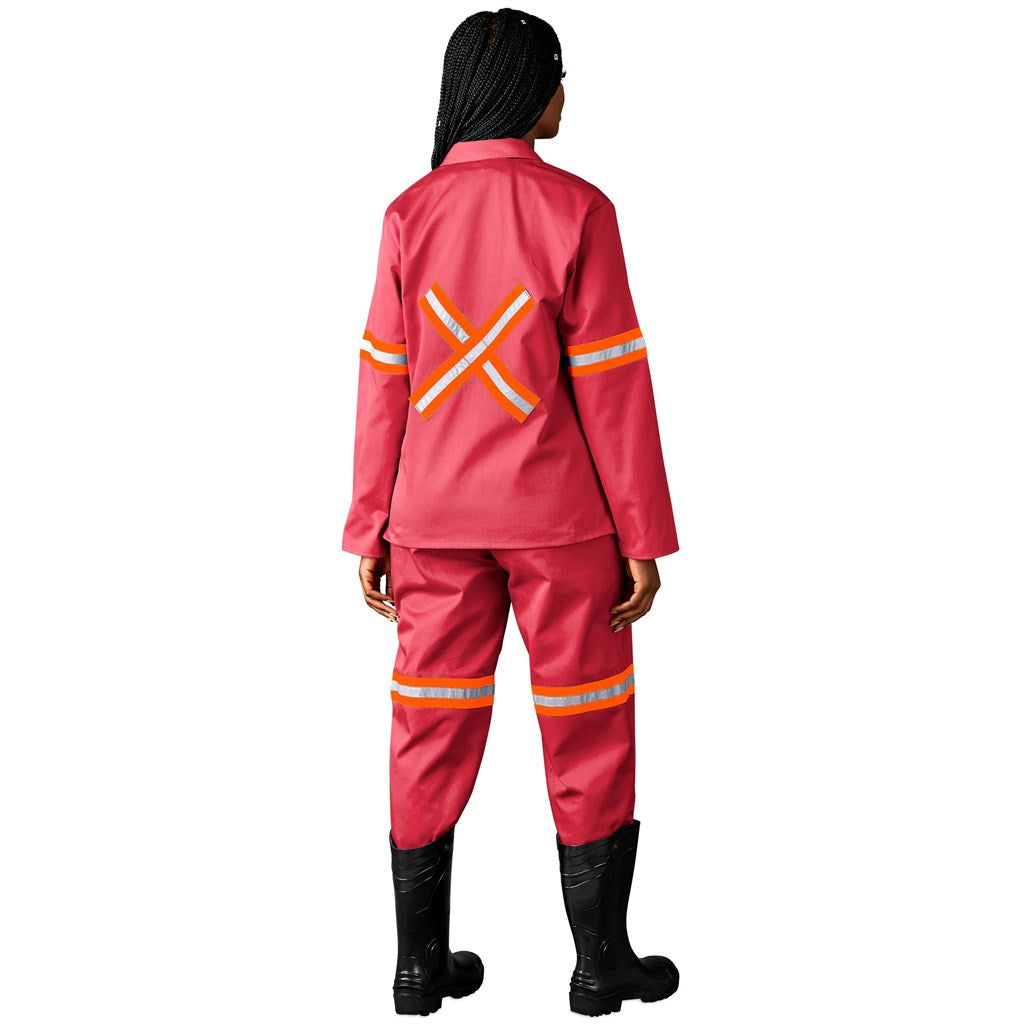 Trade Polycotton Conti - Suit Reflective Arms, Legs & Back - Orange Tape — Print Fast Express