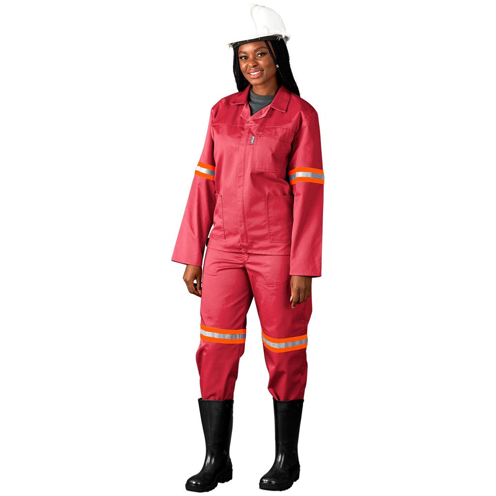 Trade Polycotton Conti - Suit Reflective Arms, Legs & Back - Orange Tape — Print Fast Express