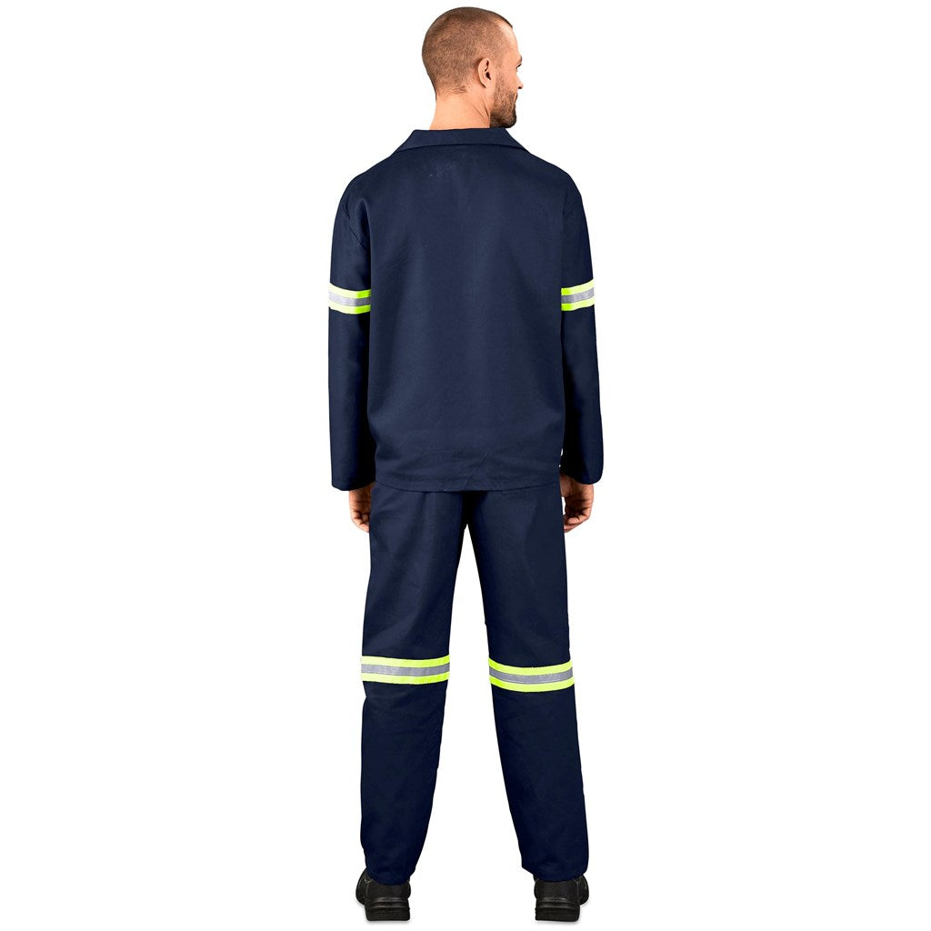 Technician 100% Cotton Conti Suit - Reflective Arms & Legs - Yellow Tape — Print Fast Express
