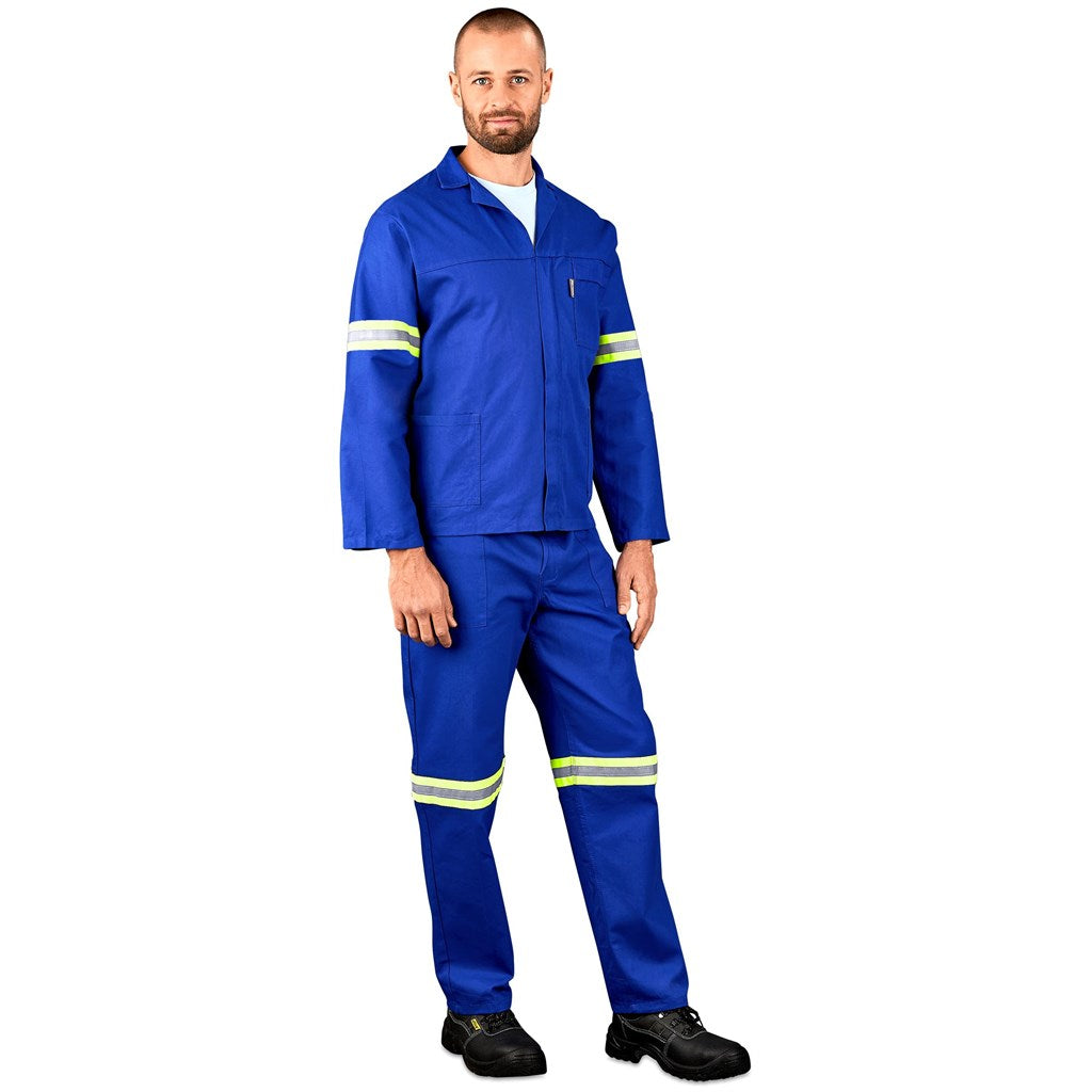 Technician 100% Cotton Conti Suit - Reflective Arms & Legs - Yellow Tape — Print Fast Express