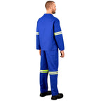 Technician 100% Cotton Conti Suit - Reflective Arms & Legs - Yellow Tape — Print Fast Express