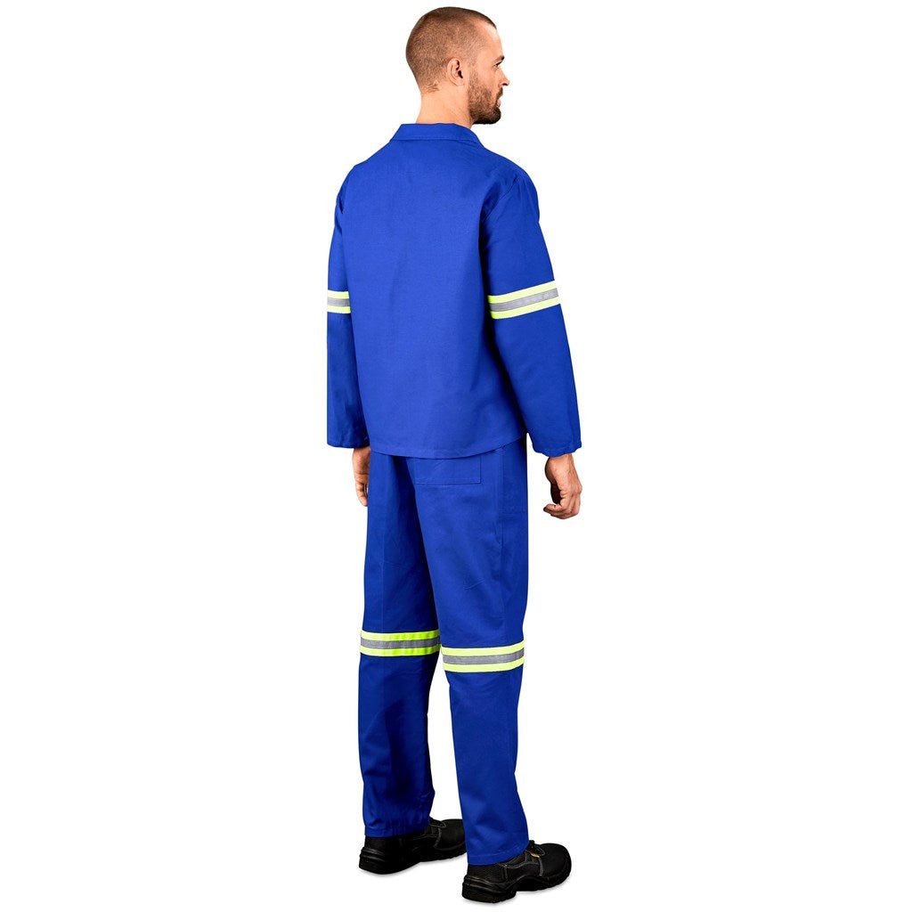Technician 100% Cotton Conti Suit - Reflective Arms & Legs - Yellow Tape — Print Fast Express