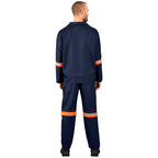 Technician 100% Cotton Conti Suit - Reflective Arms & Legs - Orange Tape — Print Fast Express