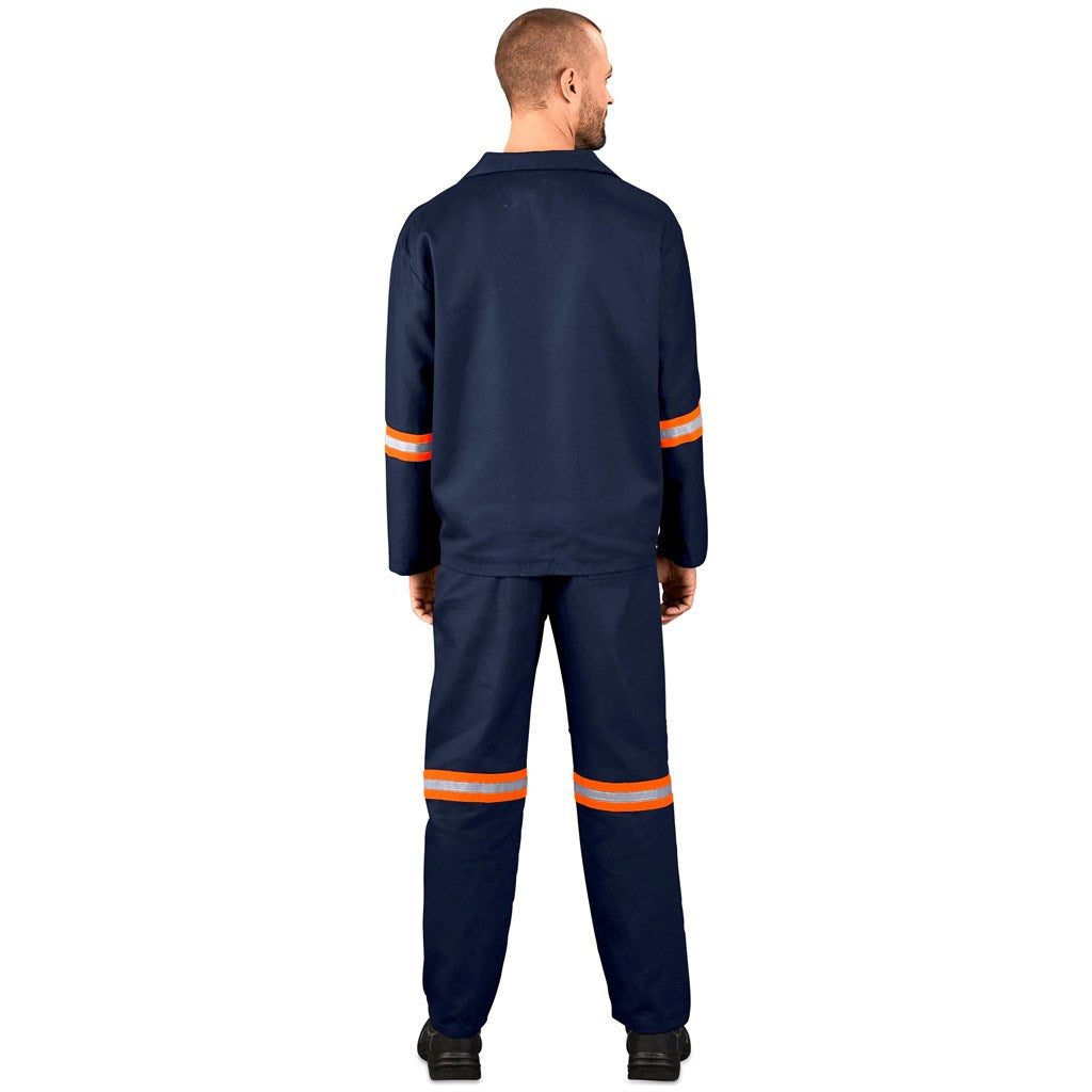 Technician 100% Cotton Conti Suit - Reflective Arms & Legs - Orange Tape — Print Fast Express