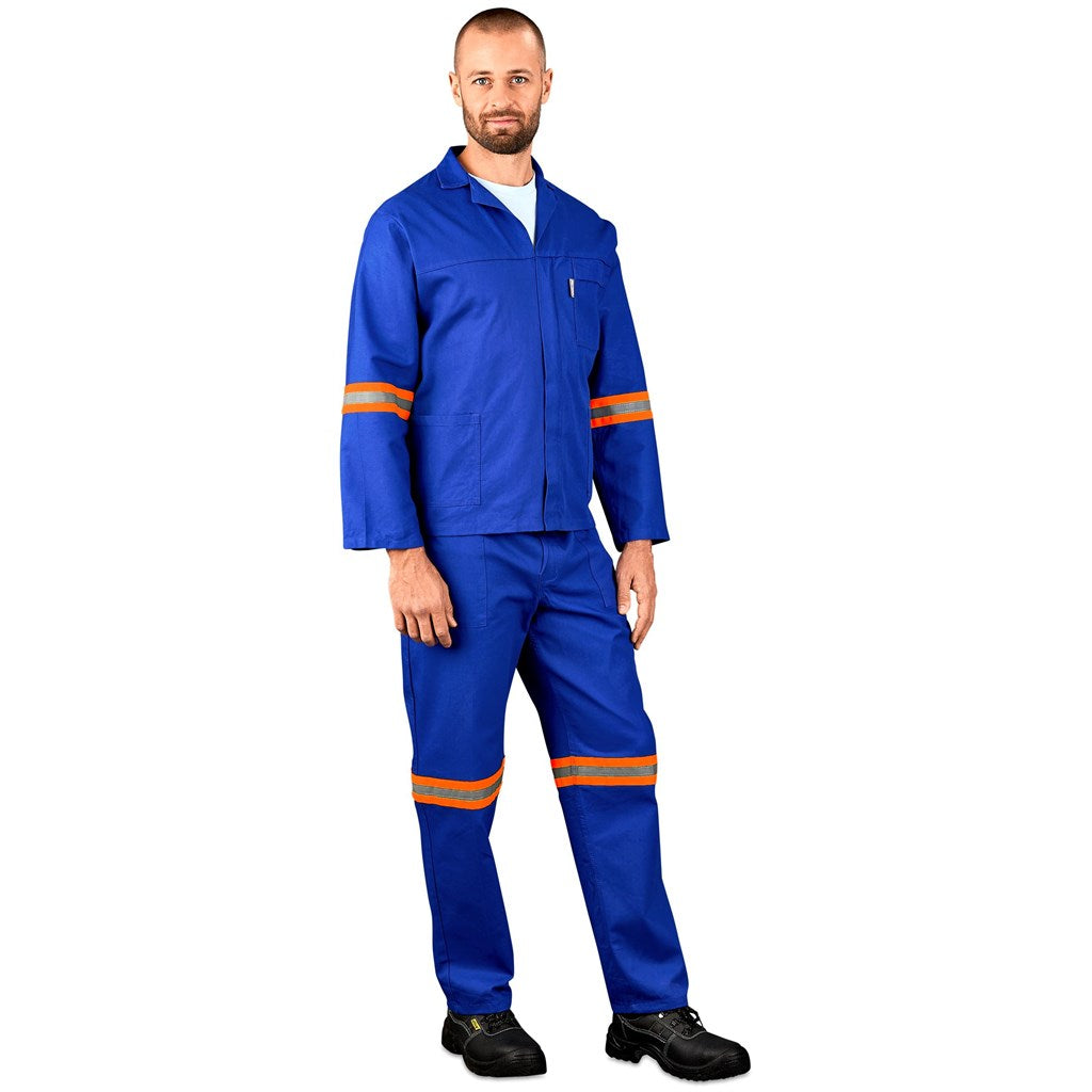 Technician 100% Cotton Conti Suit - Reflective Arms & Legs - Orange Tape — Print Fast Express