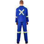 Technician 100% Cotton Conti Suit - Reflective Arms, Legs & Back - Yellow Tape custom branded with your logo
