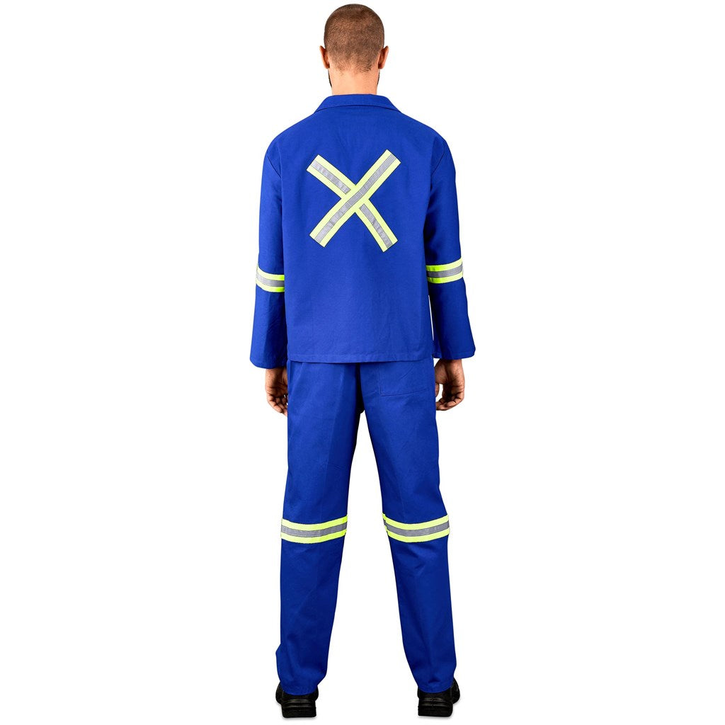 Technician 100% Cotton Conti Suit - Reflective Arms, Legs & Back - Yellow Tape — Print Fast Express