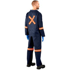 Technician 100% Cotton Conti Suit - Reflective Arms, Legs & Back - Orange Tape — Print Fast Express