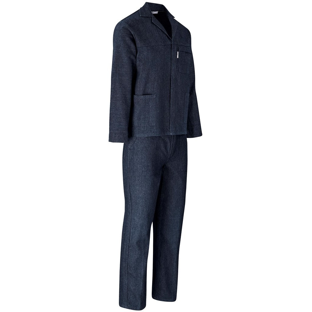 Vintage 100% Cotton Denim Conti Suit in Dark Blue - Print Fast Express