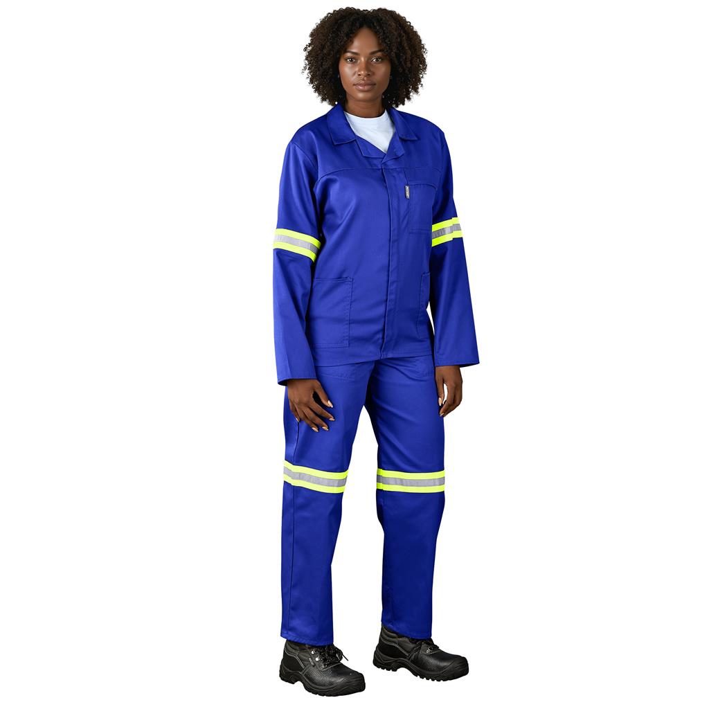 Trade Polycotton Conti Suit - Reflective Arms & Legs - Yellow Taped — Print Fast Express