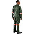 Acid Resistant Polycotton Conti Suit - Reflective Arm & Legs - Orange Tape — Print Fast Express