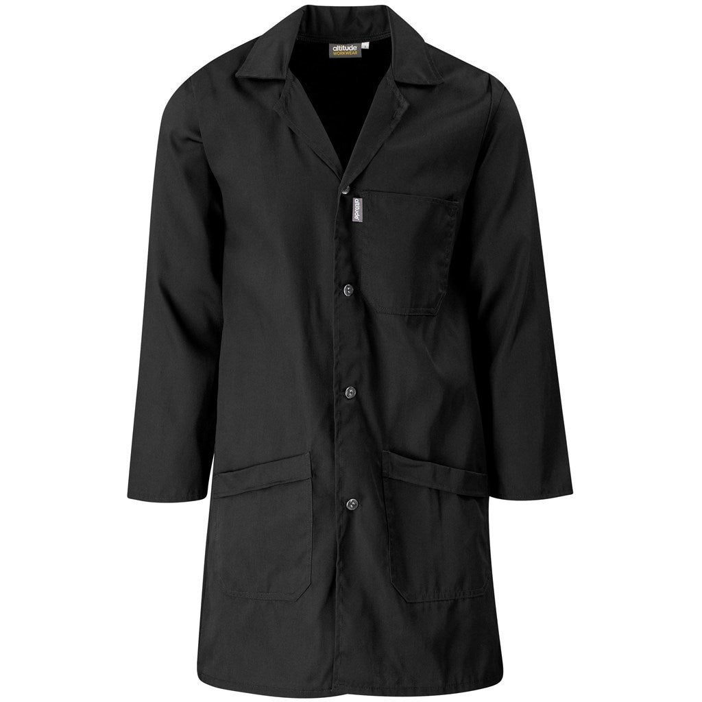 Prime Polycotton Dust Coat in Black — Print Fast Express