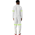 Safety Polycotton Boiler Suit - Reflective Arms & Legs - Yellow Tape — Print Fast Express