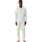 Safety Polycotton Boiler Suit - Reflective Arms & Legs - Yellow Tape — Print Fast Express