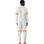 Safety Polycotton Boiler Suit - Reflective Arms & Legs - Orange Tape custom branded with your logo
