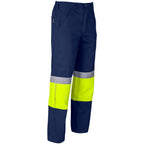 Traffic Premium Two-Tone Hi-Viz Reflective Pants in Yellow - Print Fast Express