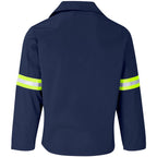 Site Premium Polycotton Jacket - Reflective Arms - Yellow Tape custom branded with your logo