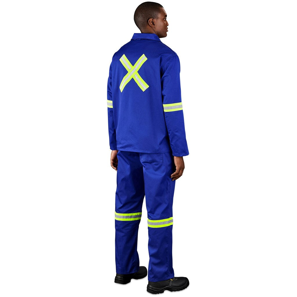 Site Premium Polycotton Jacket - Reflective Arms & Back - Yellow Tape — Print Fast Express