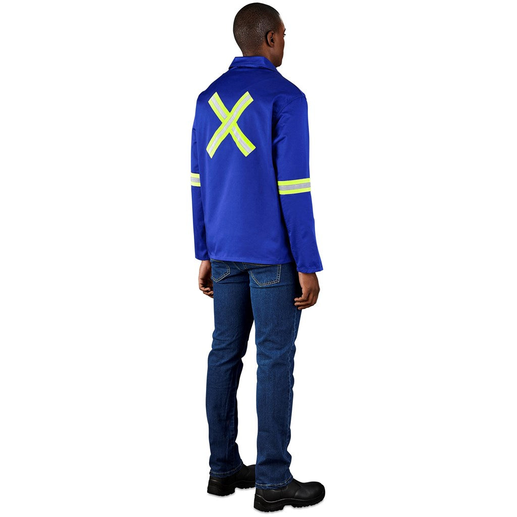 Site Premium Polycotton Jacket - Reflective Arms & Back - Yellow Tape — Print Fast Express