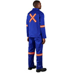 Site Premium Polycotton Jacket - Reflective Arms & Back - Orange Tape — Print Fast Express