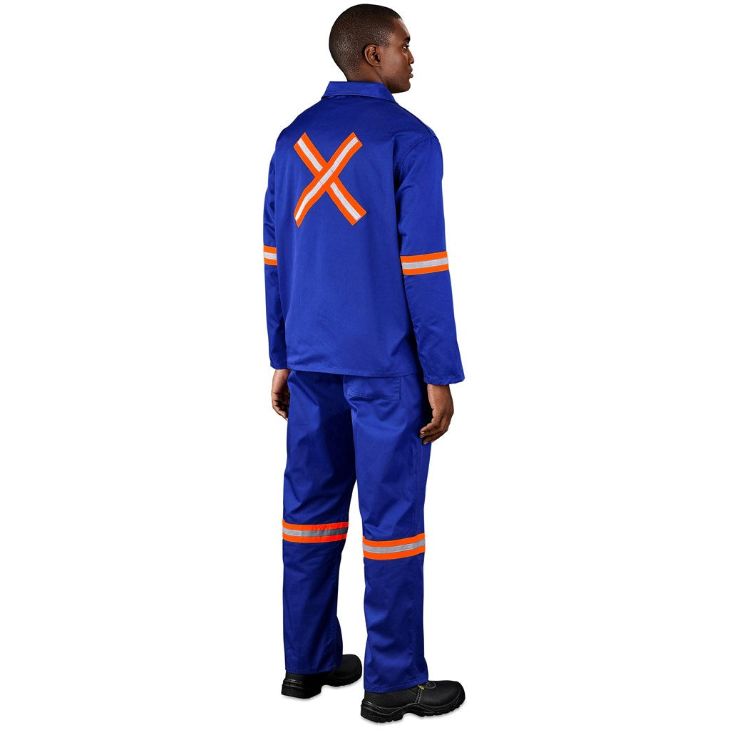 Site Premium Polycotton Jacket - Reflective Arms & Back - Orange Tape — Print Fast Express