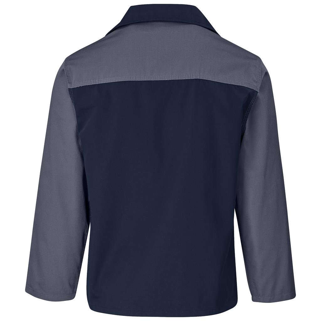 Site Premium Two-Tone Polycotton Jacket in Grey - Print Fast Express