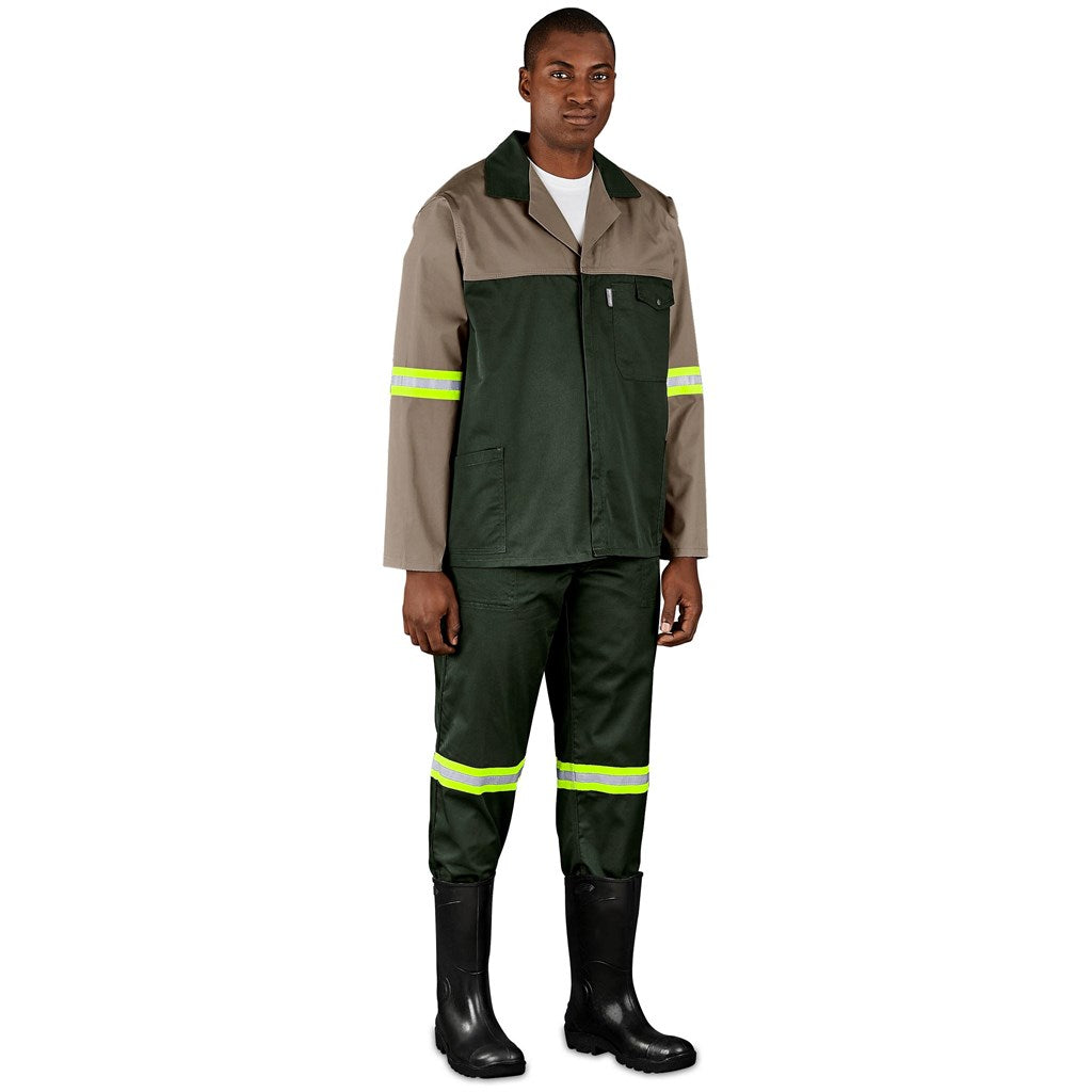 Site Premium Two-Tone Polycotton Jacket - Reflective Arms - Yellow Tape — Print Fast Express