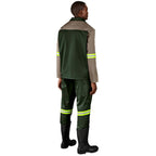 Site Premium Two-Tone Polycotton Jacket - Reflective Arms - Yellow Tape — Print Fast Express