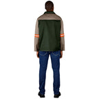 Site Premium Two-Tone Polycotton Jacket - Reflective Arms - Orange Tape — Print Fast Express
