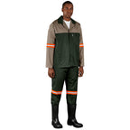 Site Premium Two-Tone Polycotton Jacket - Reflective Arms - Orange Tape — Print Fast Express