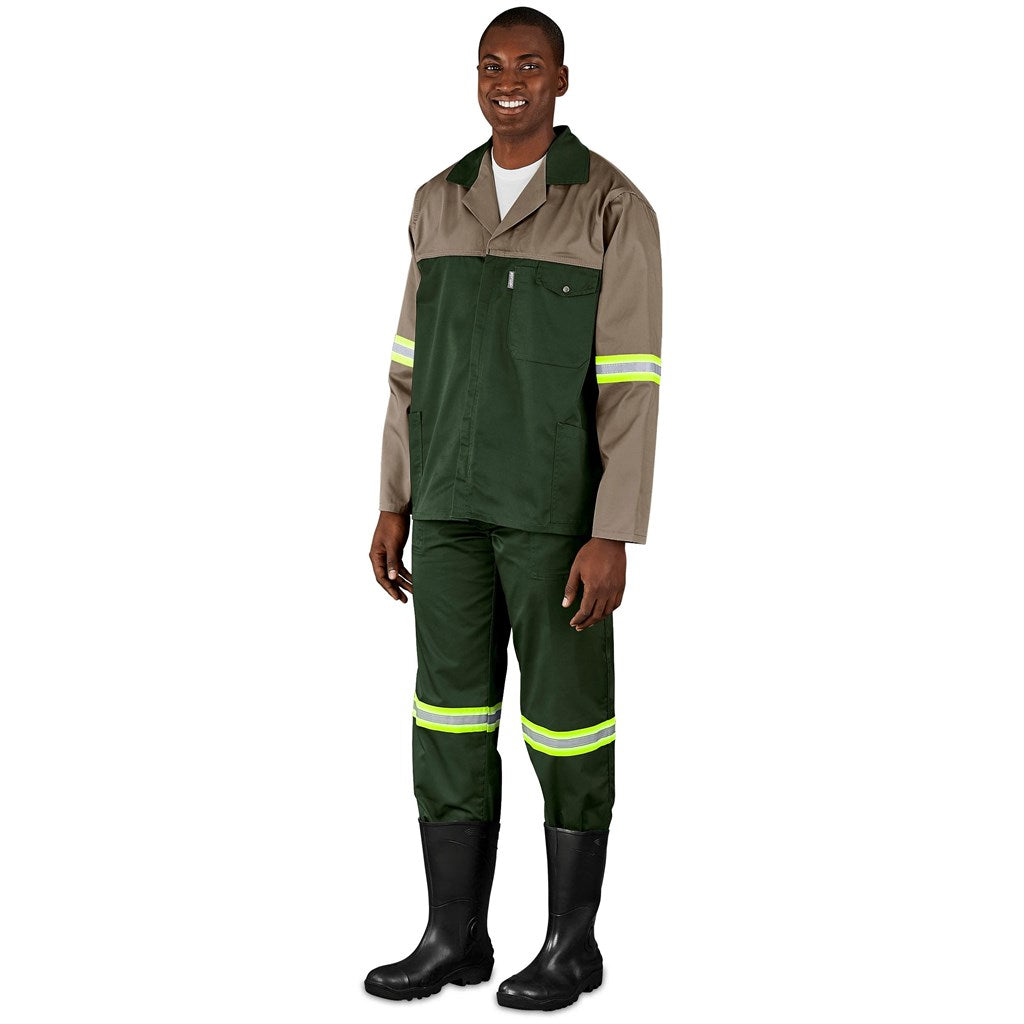 Site Premium Two-Tone Polycotton Jacket - Reflective Arms & Back - Yellow Tape — Print Fast Express