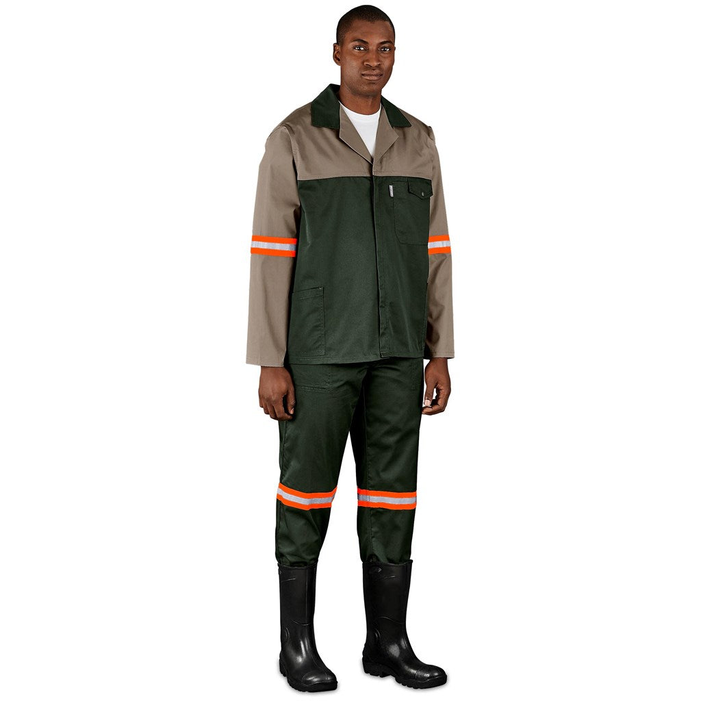 Site Premium Two-Tone Polycotton Jacket - Reflective Arms & Back - Orange Tape — Print Fast Express