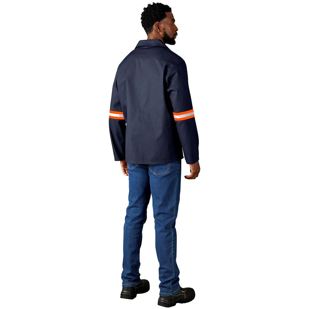 Artisan Premium 100% Cotton Jacket - Reflective Arms - Orange Tape - Print Fast Express