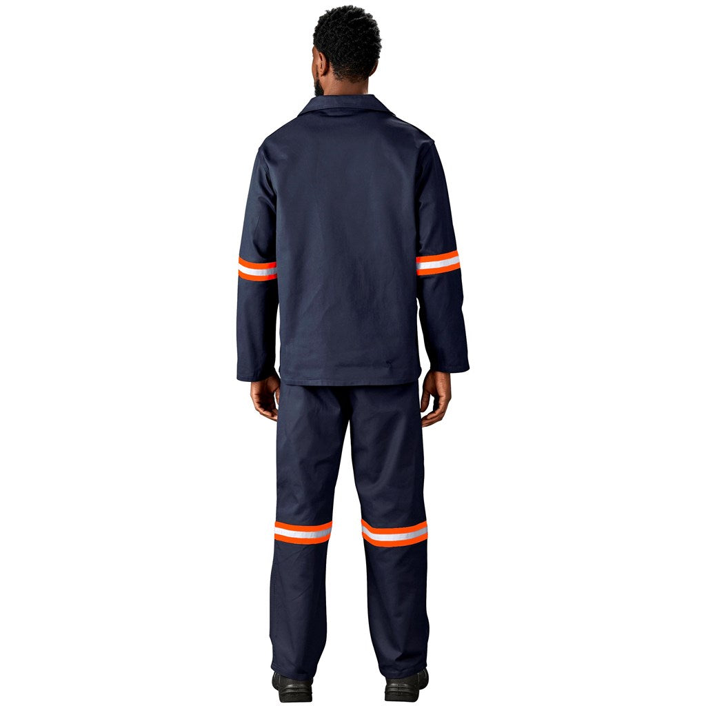 Artisan Premium 100% Cotton Jacket - Reflective Arms - Orange Tape — Print Fast Express