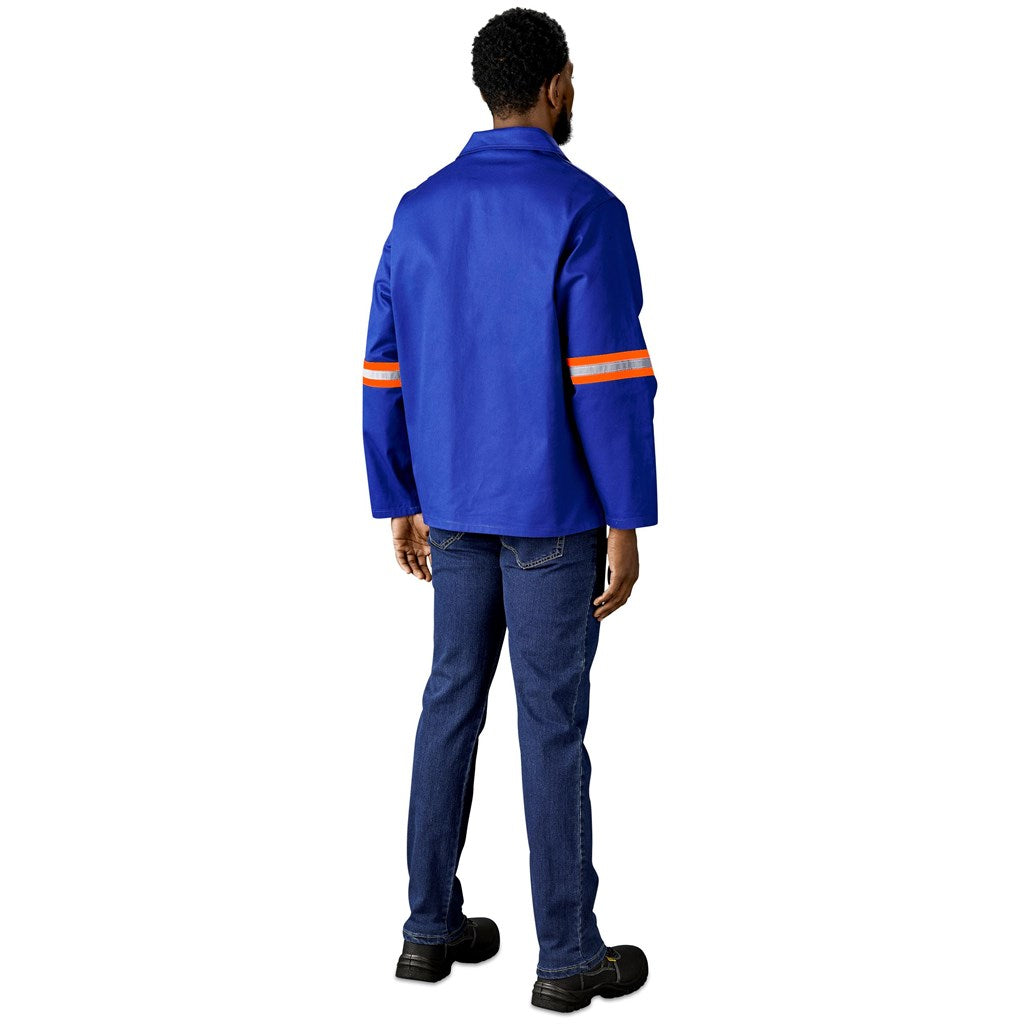 Artisan Premium 100% Cotton Jacket - Reflective Arms - Orange Tape - Print Fast Express