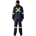 Artisan Premium 100% Cotton Jacket - Reflective Arms & Back - Yellow Tape - Print Fast Express