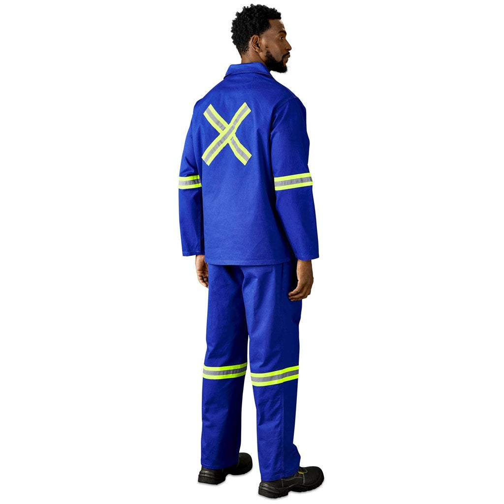 Artisan Premium 100% Cotton Jacket - Reflective Arms & Back - Yellow Tape — Print Fast Express