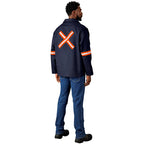 Artisan Premium 100% Cotton Jacket - Reflective Arms & Back - Orange Tape - Print Fast Express