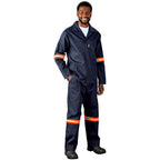 Artisan Premium 100% Cotton Jacket - Reflective Arms & Back - Orange Tape custom branded with your logo