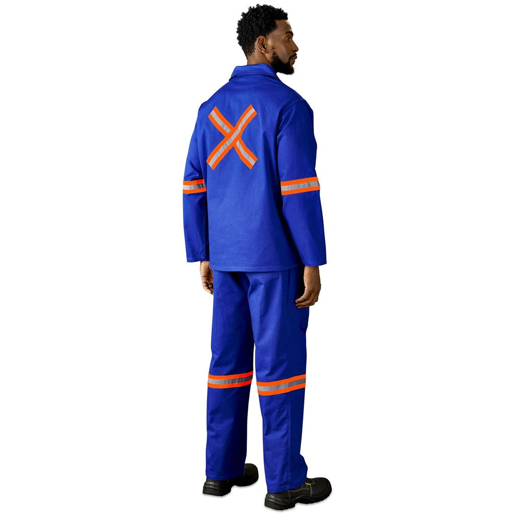 Artisan Premium 100% Cotton Jacket - Reflective Arms & Back - Orange Tape — Print Fast Express
