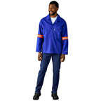 Artisan Premium 100% Cotton Jacket - Reflective Arms & Back - Orange Tape - Print Fast Express
